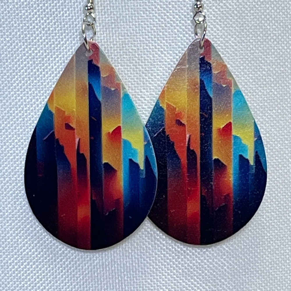 Colorful Teardrop Earrings